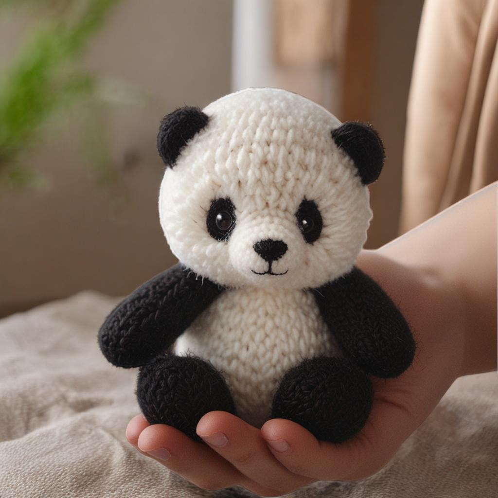 Modèle de tricot panda