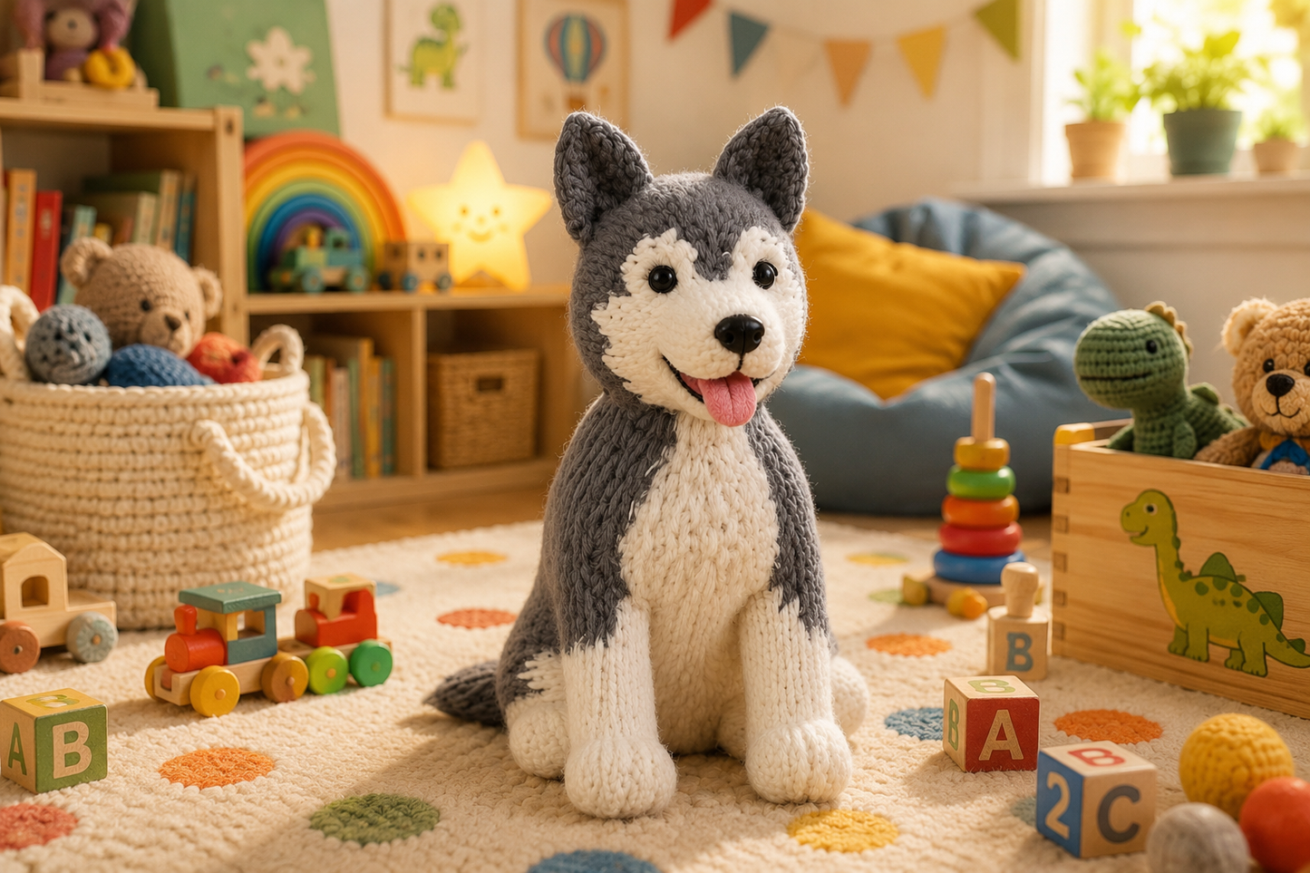 Husky Knitting Pattern