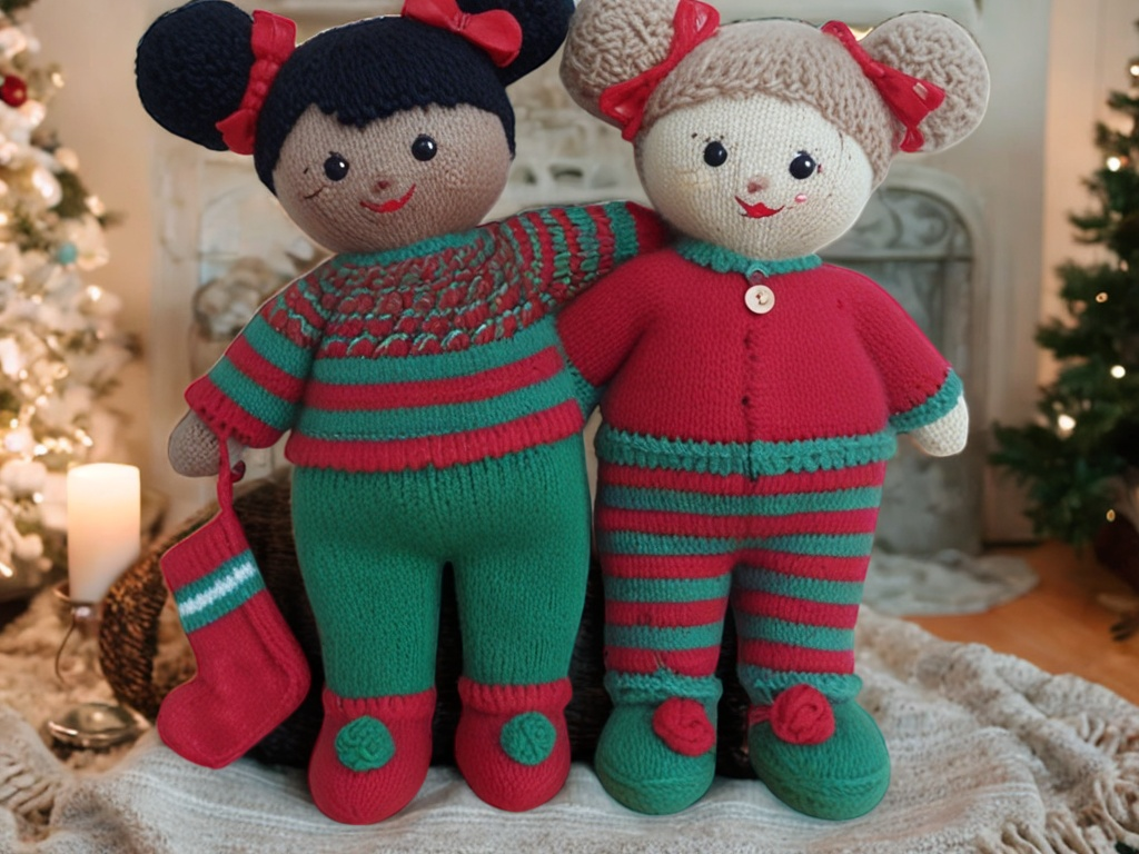 Christmas Dolls Knitting Pattern