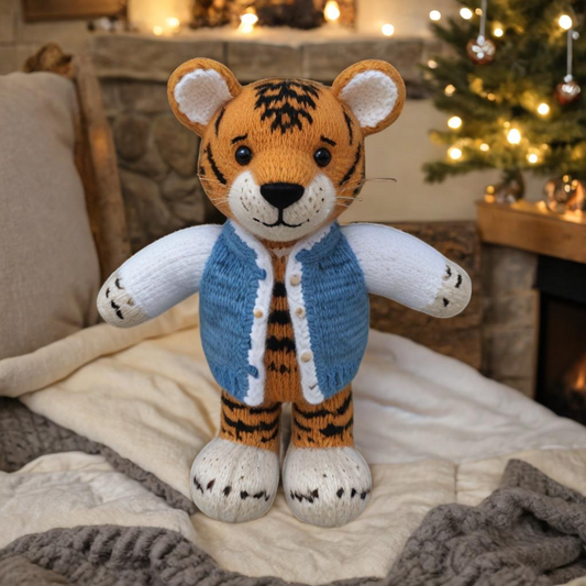 Tiger-Strickmuster