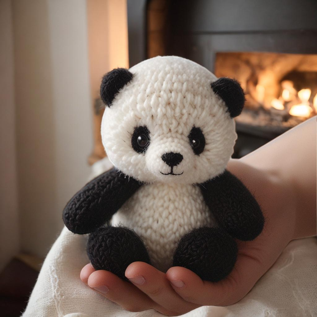 Panda-Strickmuster