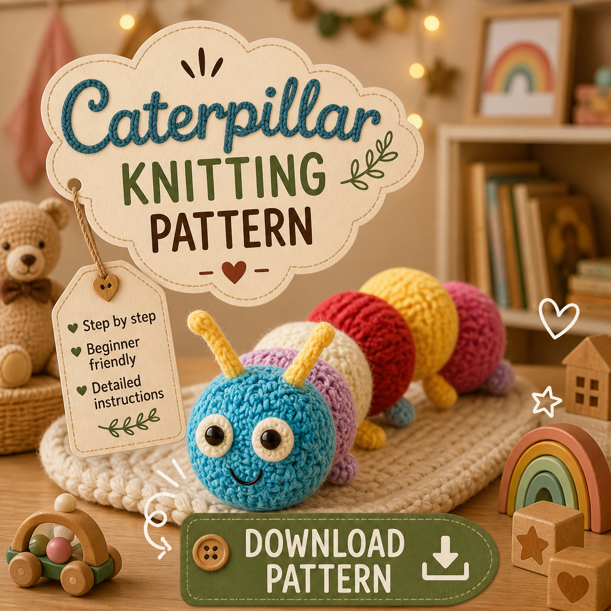 Caterpillar Knitting Pattern