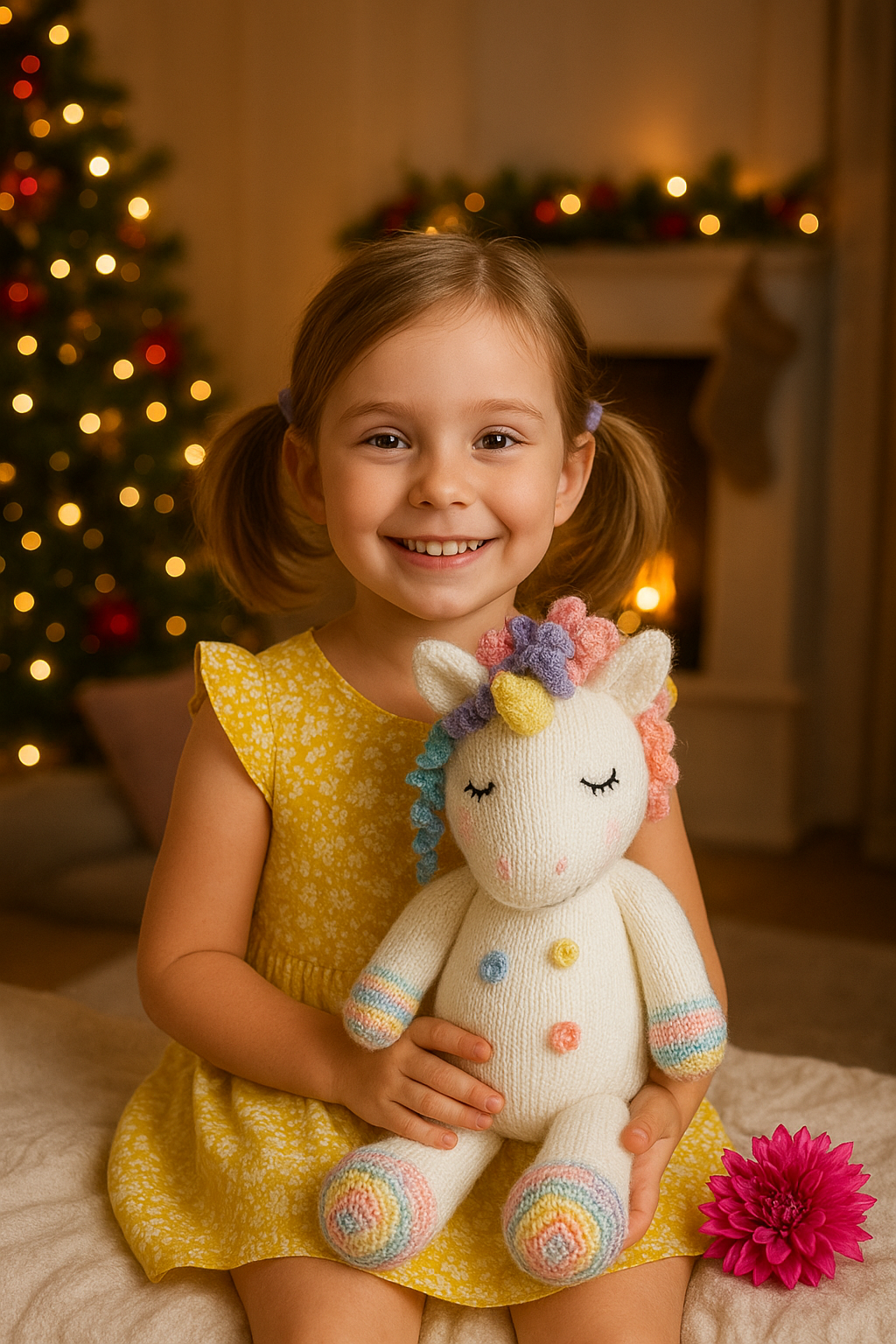 Modèle de tricot de licorne