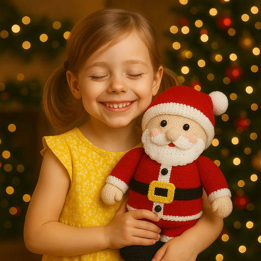 Santa Knitting Pattern - 40CM + Gift