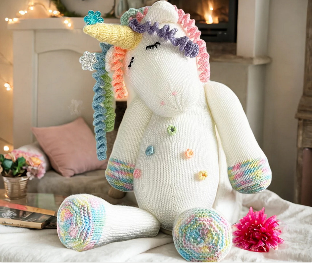 Modèle de tricot de licorne