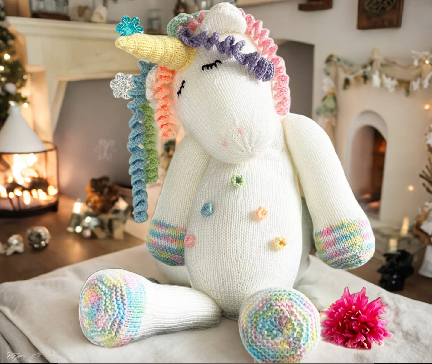 Modèle de tricot de licorne