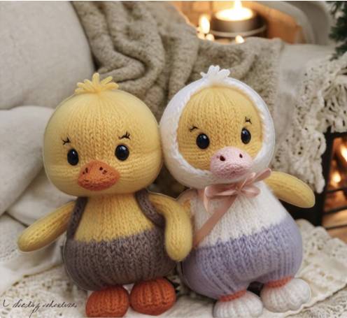 🧶 3-in-1- Kitten, Duck & Panda