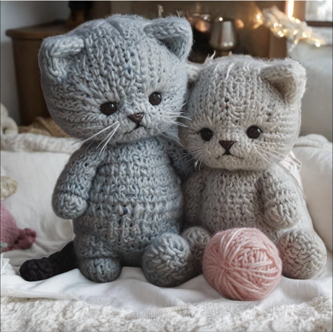 🧶 3-in-1- Kitten, Duck & Panda